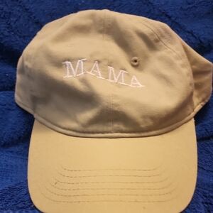 Comfort Colors Kids Khaki Cap with 'MAMA' Embroidery